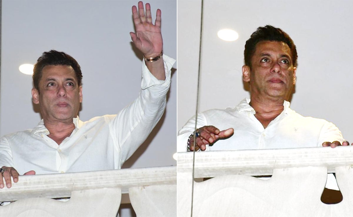 Eid 2024: Salman Khan And His Dad Salim Greet Fans Outside Mumbai Home