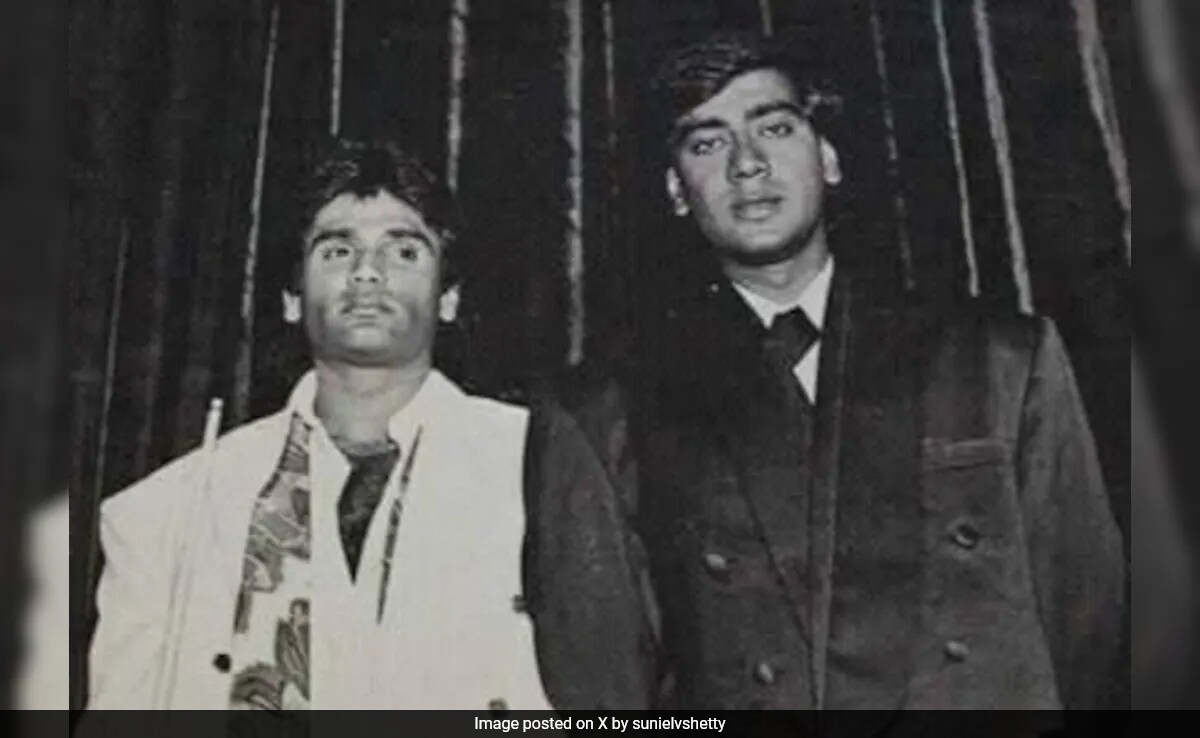 Suniel Shetty And Ajay Devgn In A Blast From The Past