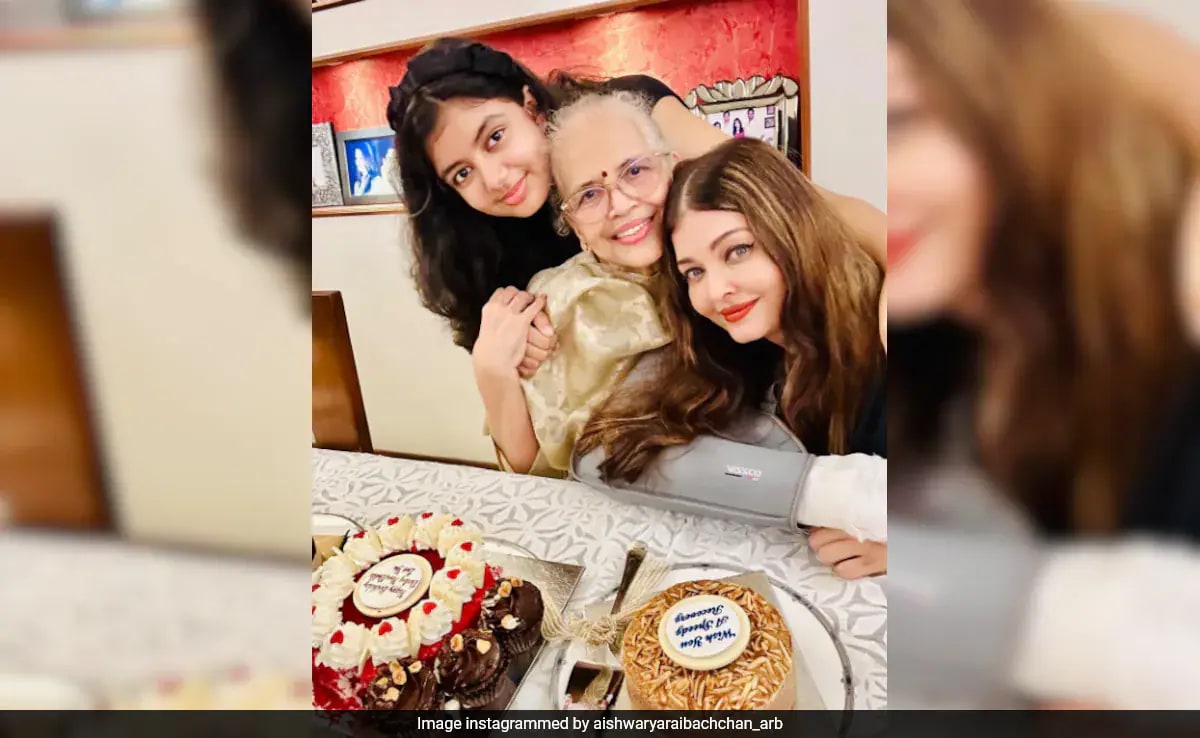 Aishwarya Rai Bachchan Celebrates Mom