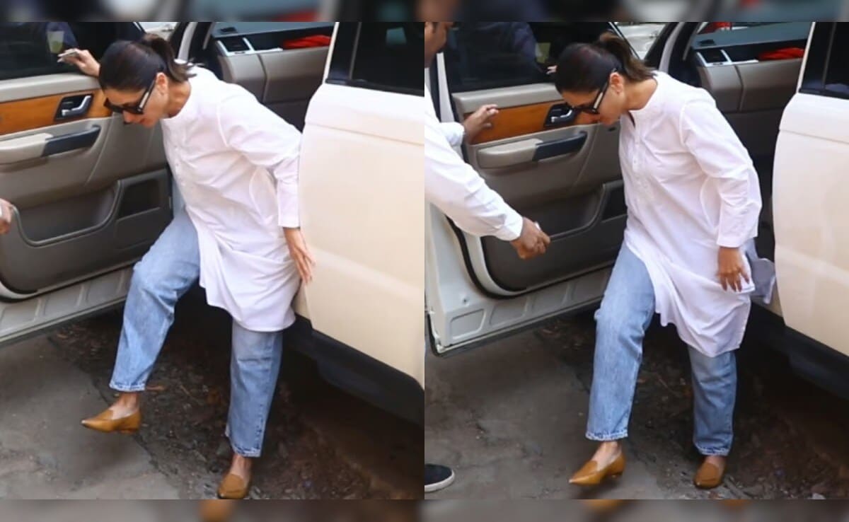 Viral: Kareena Kapoor Almost Falls As She Steps Out Of Car. Watch